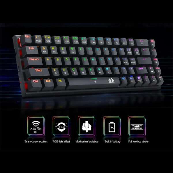 کیبورد مخصوص بازی ردراگون مدل Ryze Pro K633 RGB