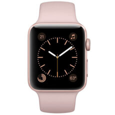 ساعت هوشمند اپل واچ سری 2 مدل 42mm Rose Gold Aluminum Case with Pink Sand Sport Silicon Band