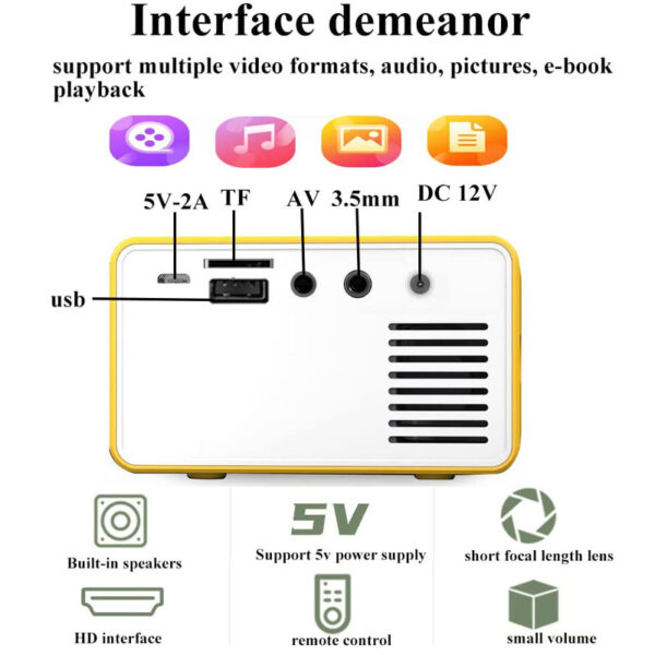 مینی ویدئو پروژکتور مدل 3333