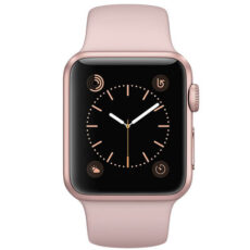 ساعت هوشمند اپل واچ سری 2 مدل 38mm Rose Gold Aluminum Case with Pink Sand Sport Silicon Band