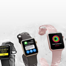 ساعت هوشمند اپل واچ سری 2 مدل 38mm Rose Gold Aluminum Case with Pink Sand Sport Silicon Band