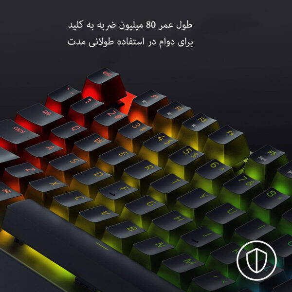 کیبورد مخصوص بازی ریزر مدل BlackWidow V3 Tenkeyless