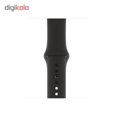 ساعت هوشمند اپل واچ سری 5 مدل 40mm Aluminum Case With Black Sport Silicon Band