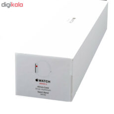 ساعت اپل واچ سری 3 سلولار مدل 42mm Silver Aluminium Case with White Sport Band