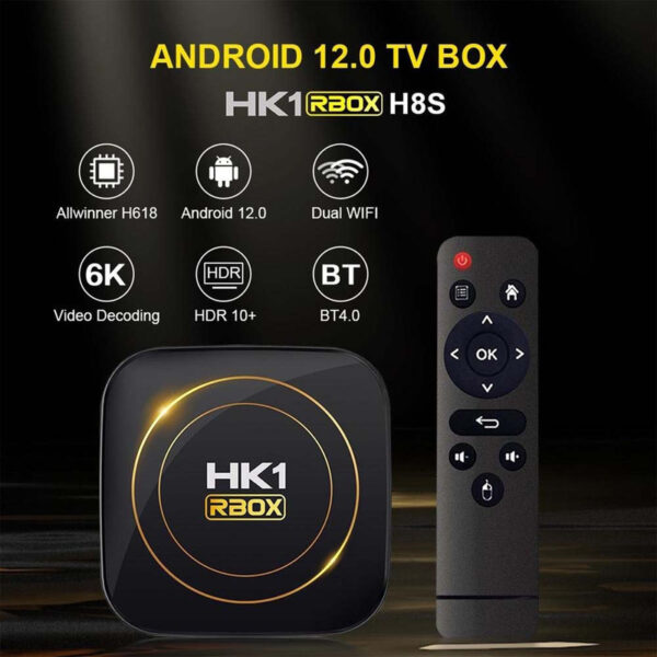 اندروید باکس اچ‌کی1 مدل HK1 H8S 12 4/64GB