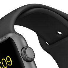 ساعت هوشمند اپل واچ سری 2 مدل 38mm Space Gray Aluminum Case with Sport Silicon Band