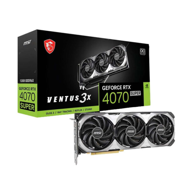 کارت گرافیک ام اس آی مدل MSI GeForce RTX 4070 SUPER VENTUS 3X 12GB GDDR6X OC Edition