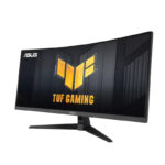 مانیتور خمیده گیمینگ ایسوس مدل TUF Gaming VG34VQ3B سایز 34 اینچ، رزولوشن QHD-2K، پنل VA، نرخ بروزرسانی تصویر 180 هرتز، نسبت تصویر 21:09-Ultra Wide ، دو پورت HDMI و دو پورت DisplayPort