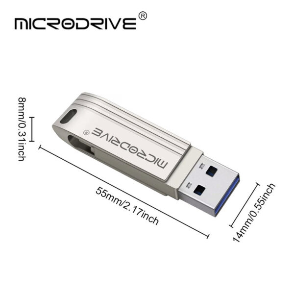فلش مموری میکرودرایو مدل iDrive Lightning USB3.0 ظرفیت 512 گیگابایت