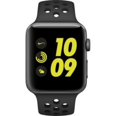 ساعت هوشمند اپل واچ سری 2 مدل   42mm Nike Plus  Space Gray with Anthracite/Black Silicon Band