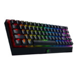 کیبورد مخصوص بازی بی سیم ریزر مدل Blackwidow V3 mini Hyperspeed Green Switches