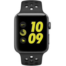 ساعت هوشمند اپل واچ سری 2 مدل   38mm Nike Plus  Space Gray Aluminum Case with Anthracite/Black Silicon Band