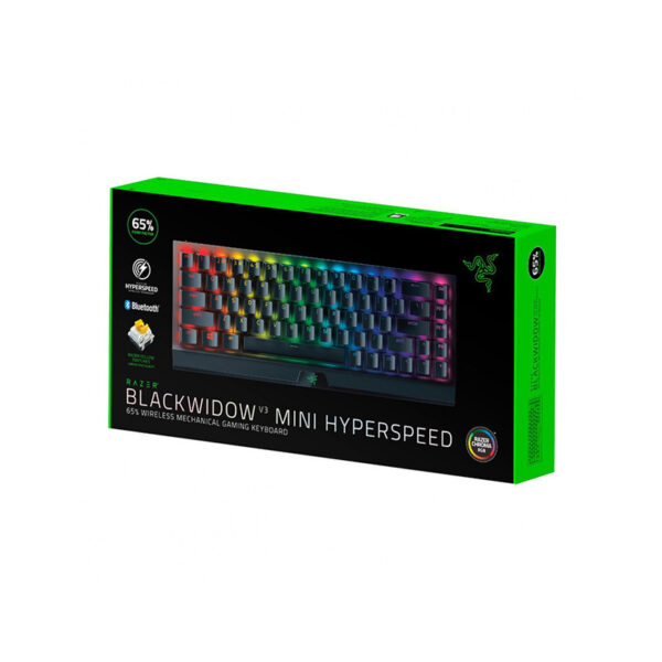 کیبورد مخصوص بازی ریزر مدل BlackWidow V3 Mini HyperSpeed Yellow Switch