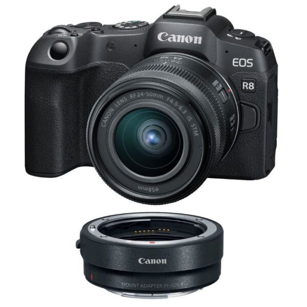 دوربین دیجیتال بدون آینه کانن مدل Canon EOS R8 RF 24-50mm F4.5-6.3 IS STM