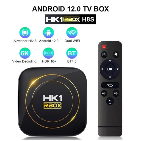 اندروید باکس مدل HK1 RBOX 64/4GB به همراه کیبورد بی سیم