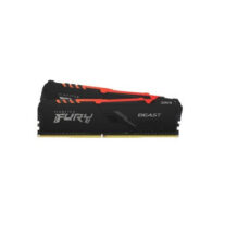 رم کامپیوتر DDR4 دو کاناله 3600 مگاهرتز CL18 کینگستون مدل FURY Beast RGB ظرفیت 32 گیگابایت