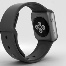 ساعت هوشمند اپل واچ سری 2 مدل 38mm Space Gray Aluminum Case with Sport Silicon Band