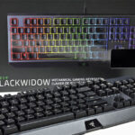 کیبورد مخصوص بازی ریزر مدل BLACKWIDOW GREEN SWITCH